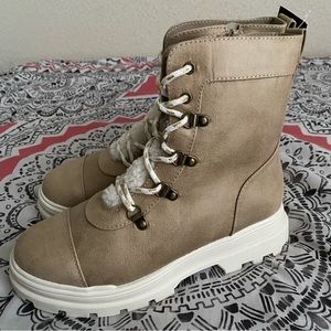 Chunky Taupe Boots